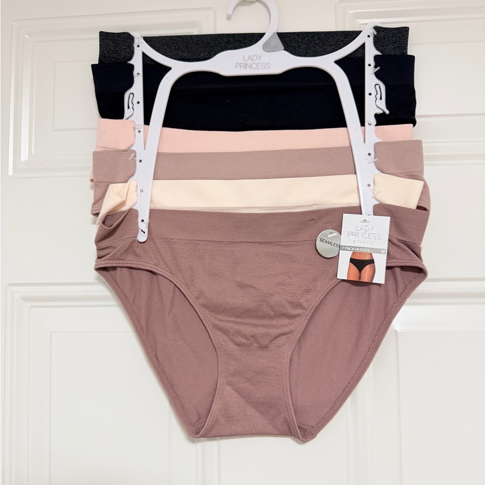 Lady Princess Women's Seamless High-Cut Panty - Blush & Neutral Multi-Pack